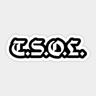 T.S.O.L BAND Sticker